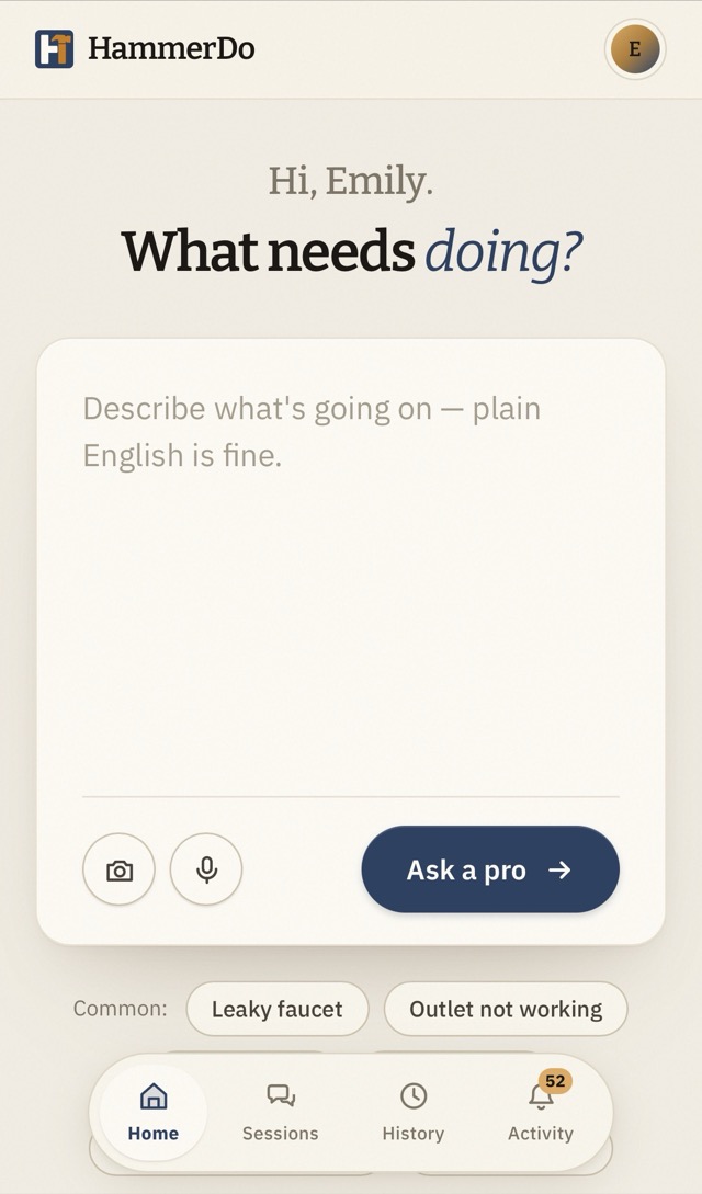The ask box on the go